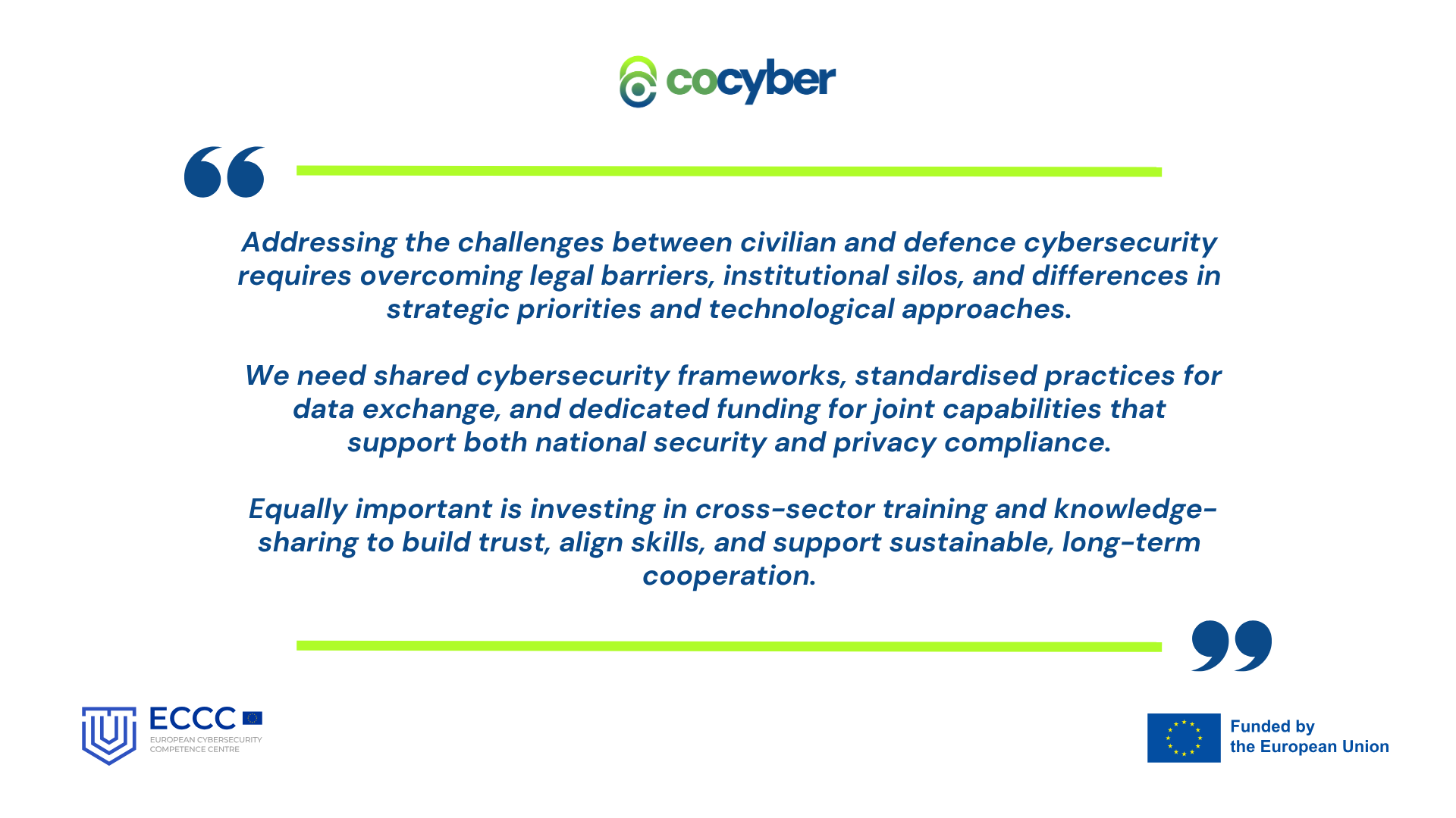 image with a quote form COcyber Batch 1 Ambassador, Selene Giupponi