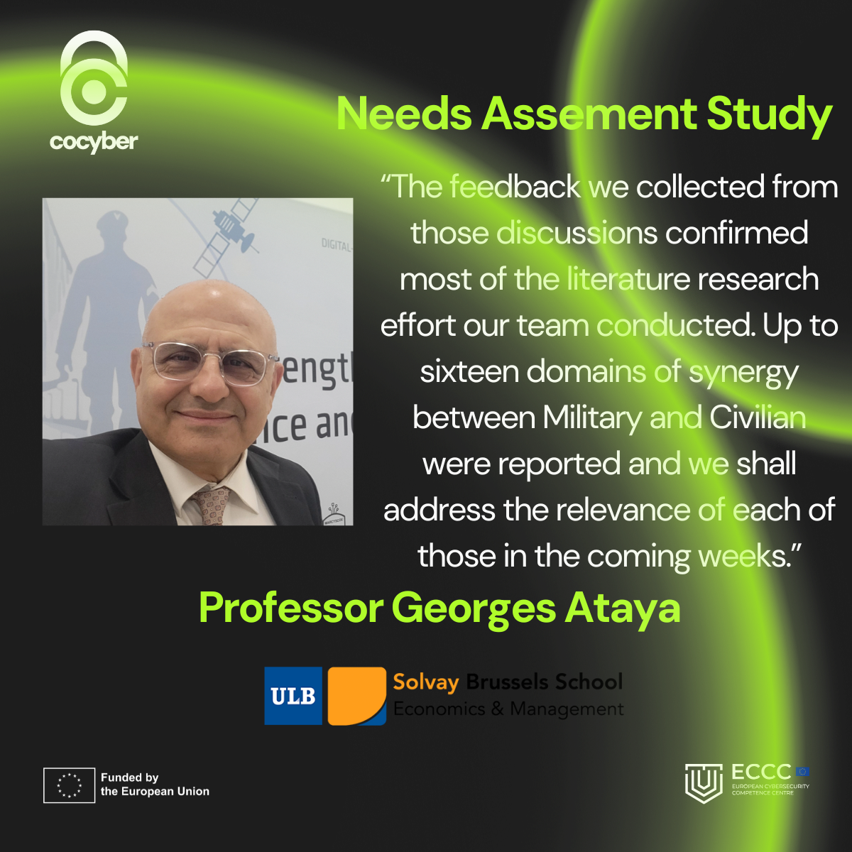 Image of a quote said by Professor Georges Ataya