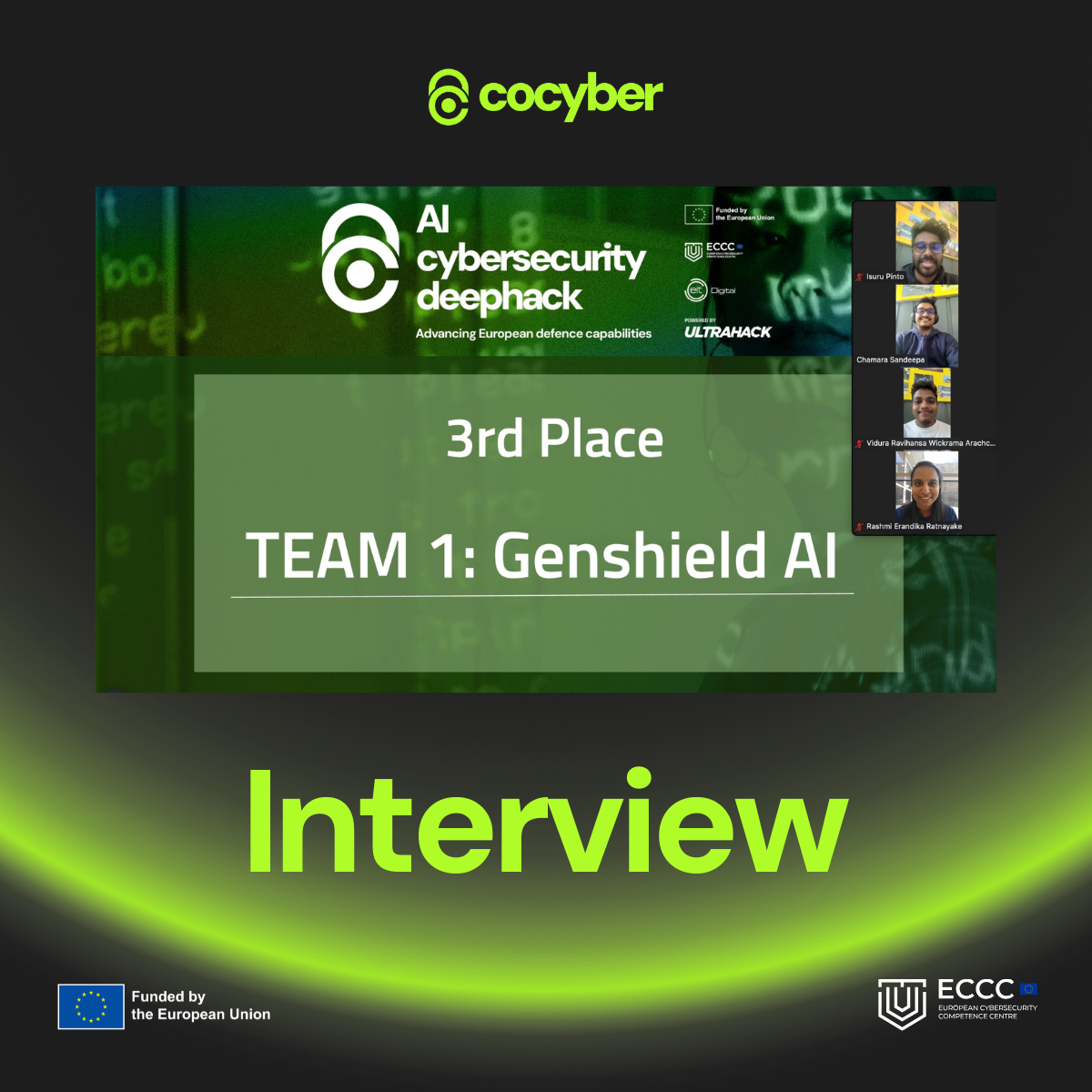 Interview with team 1: Genshield AI, who won 3rd place