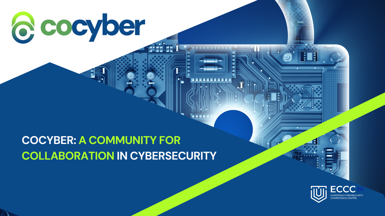 Photo of COcyber logo and description