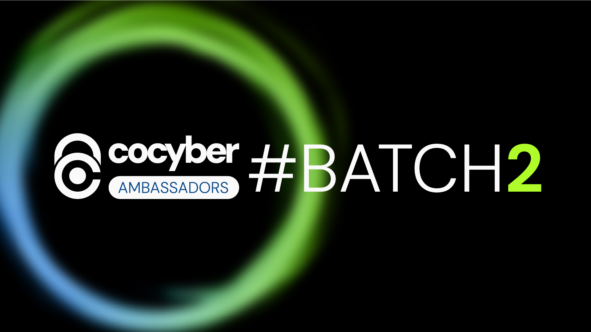 Image including the logo of COcyber, announcing the second batch of ambassadors